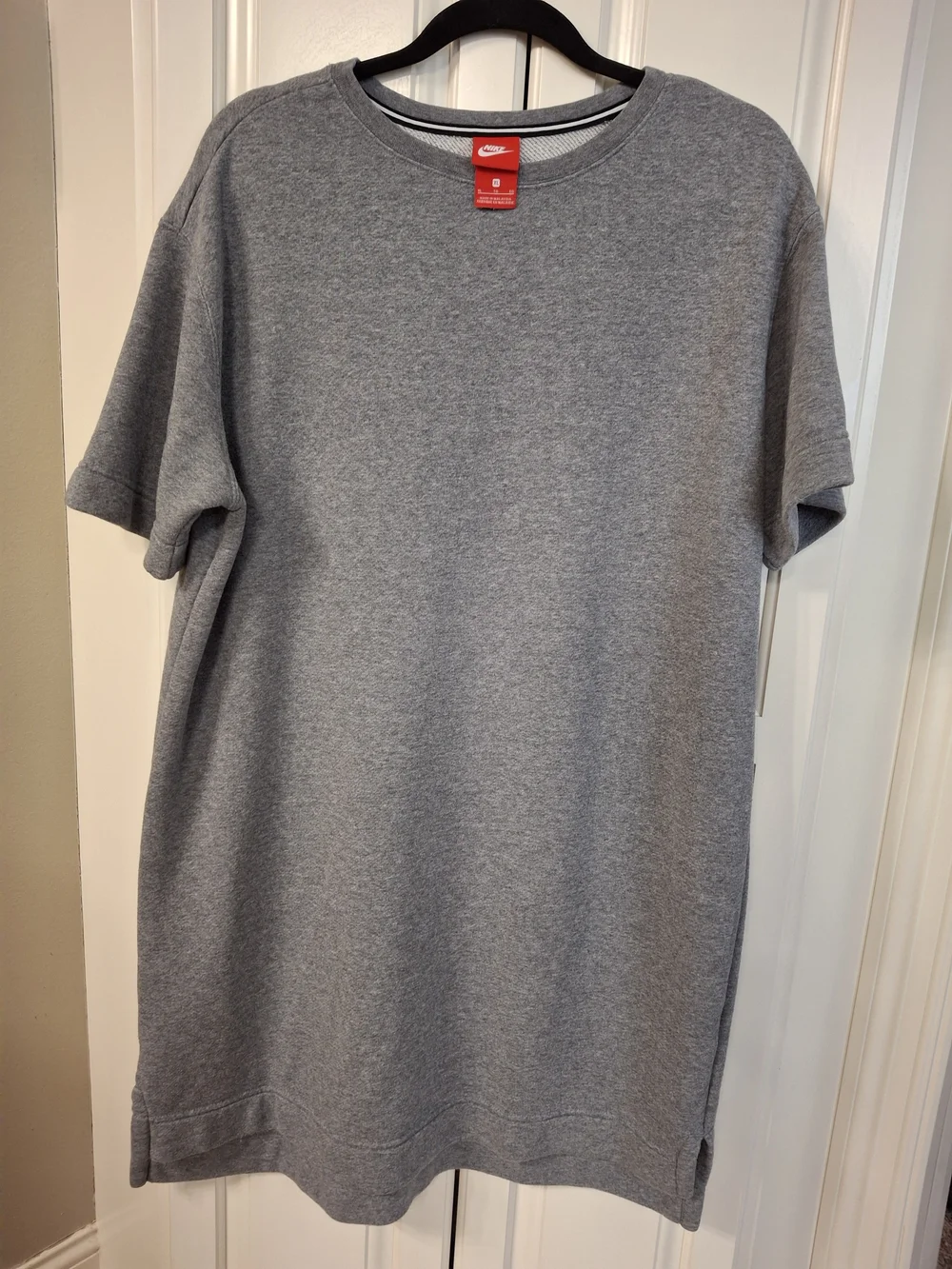 Nike Grey Short Sleeve Sweatshirt dress XL